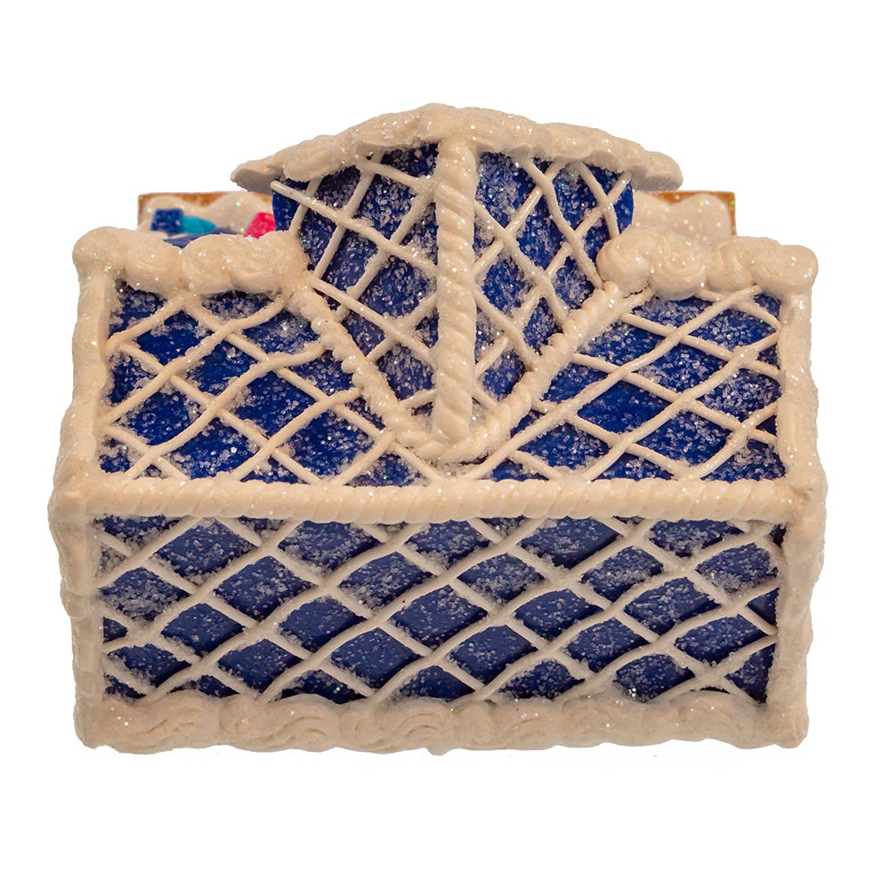 Kurt Adler 4-Inch Clay Dough Hanukkah LED House Table Piece